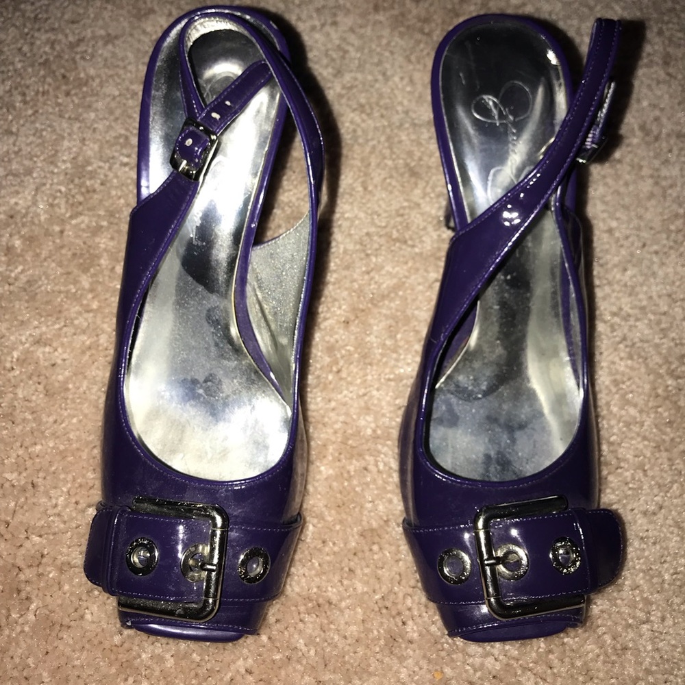 Jessica Simpson peep toe heels